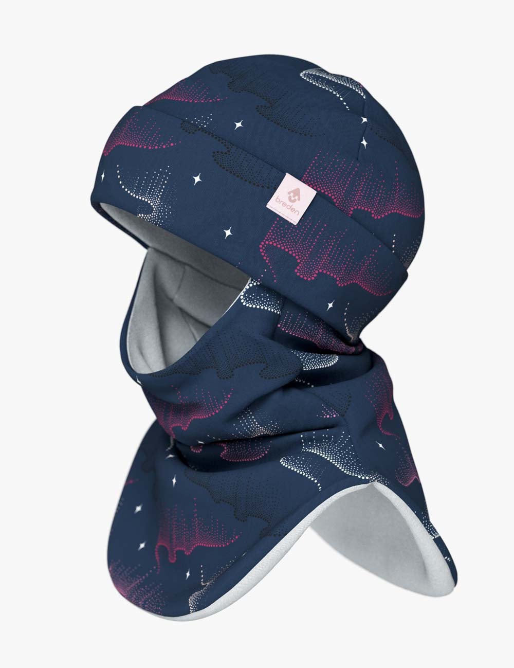 Thermal Fleece Balaclava For Kids FRODE - Northern Lights